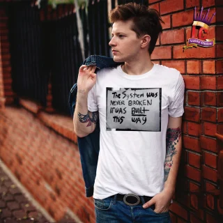 the system was never broken it was built this way On Ferguson True Religion T Shirt — alternate view