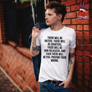 T Shirt Hater Tshirt Funny Hi Troll Description Statement Your Boyfriend Says Tumblr Mens Womens — alternate view