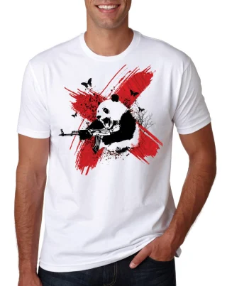 Panda T Pulp Fiction Shirt Jackson Samuel L And Righteous Man Comedy Adult Kids Sizes Tee Mens Uma Tarantino
