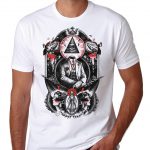Illuminati T Shirt Eye Tee Mens Top Conspiracy Print All New Swag Tshirt Seeing