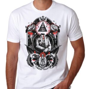 Illuminati T Shirt Eye Tee Mens Top Conspiracy Print All New Swag Tshirt Seeing