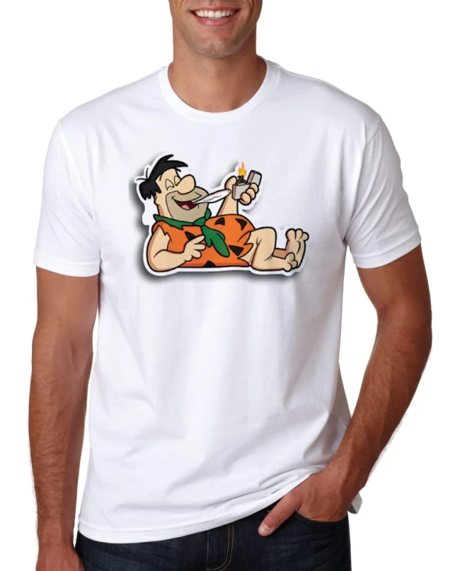 Dab T Shirt Fred Flinstone Haskulls Limited Weed 420 Pot Shatter Rosin New