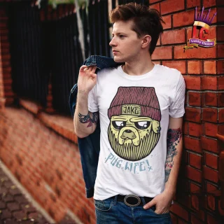 Jake Pug Life Tshirt Funny T Shirt Dog Mens Swag Hipster Top Dope — alternate view