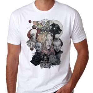 Retro Poster T Shirt Steven King And Mystery Inc Direct Stockist S Horror Bnwt Heres Johnny Shining Halloween