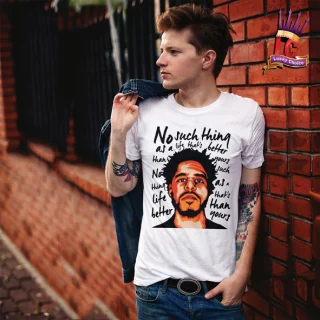 J Cole T Shirt Tee Hip Hop Art Rap Dreamville — alternate view