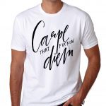 New Style Carpe diem Tshirt Tee T shirt JOLO Life Fast Latin Birthday Party White Gift off