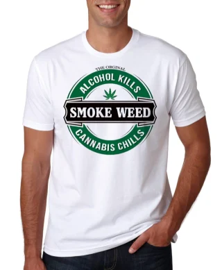 Smoke Weed T shirt Relax tee Gift Green Rasta Birthday Legend Cannabis Festival Jah Marijuana Dope