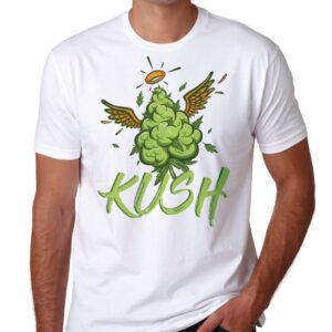 Kush Wings T Shirt Angel tee Smoke New Cannabis Crumble Wellcoda 420 Dope High Unisex Marijuana
