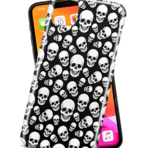 Black & White Skulls Phone Case ( Iphone, Samsung)