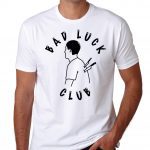 Bad Luck Club T shirt Friends no more Life is bitch SWAG knife anti social
