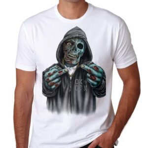 Skull T shirts mens Fuck You Tee hoodie horror halloween