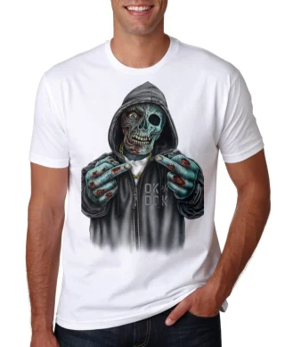 Skull T shirts mens Fuck You Tee hoodie horror halloween