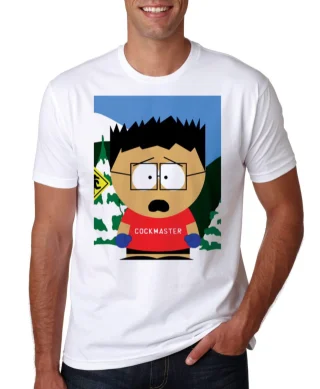 Park T South Shirt Cartman Funny Mens Parody Top S White North Eric