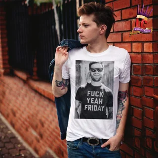 Fuck Yeah Friday T shirt Waiting for weekend Tee holiday Love SWAG dope Relax OFF — alternate view