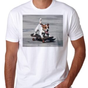 T shirt Jack Russell Skateboard Dog