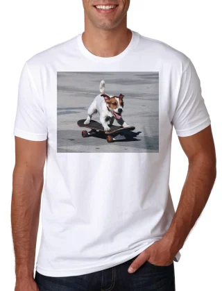T shirt Jack Russell Skateboard Dog