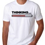 Thinking in progress T shirt Instal Tee Fun Work Job school Funny text Exam Test Project  S M L XL
