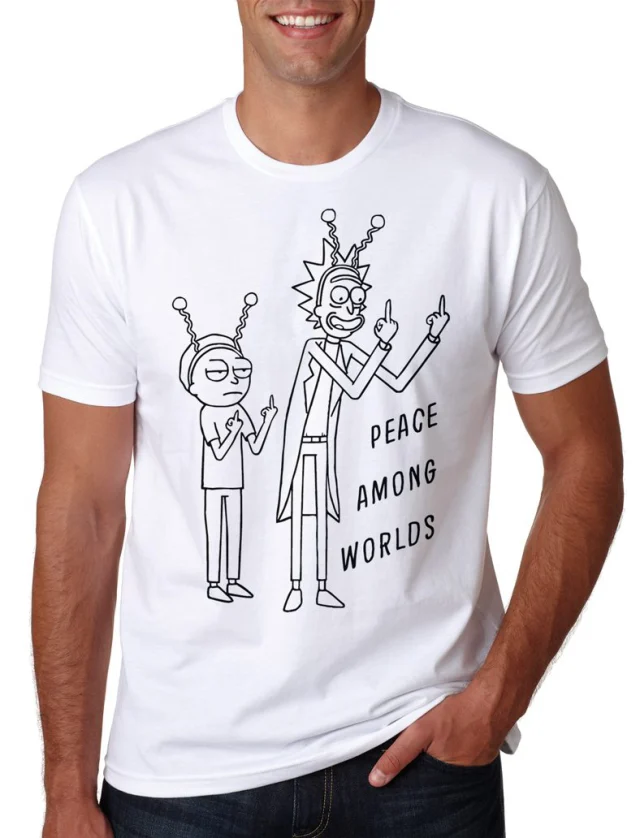Peace Among Worlds Tshirt Rick and Morty