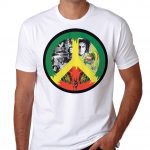 Bob Marley Poster Lyrics Artwork Typography Printed Reggae Gift Wall Art tshirt