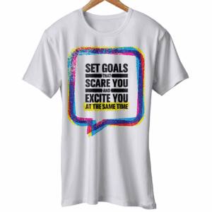 Gym Quote Set Goal That Scare You