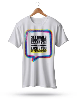 Gym Quote Set Goal That Scare You