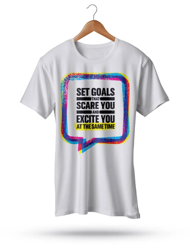 Gym Quote Set Goal That Scare You