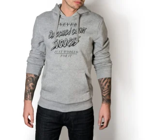 Never Dreamed About Success Just Worked It Motivation T Hoodie Sweatshirt Mens