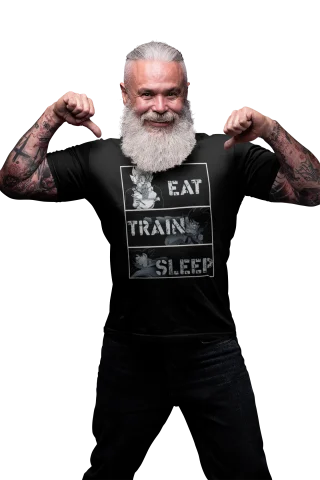 Eat Train Sleep T Shirt Men Gym DBZ Dragon Ball Z Training Hard Vegeta Goku