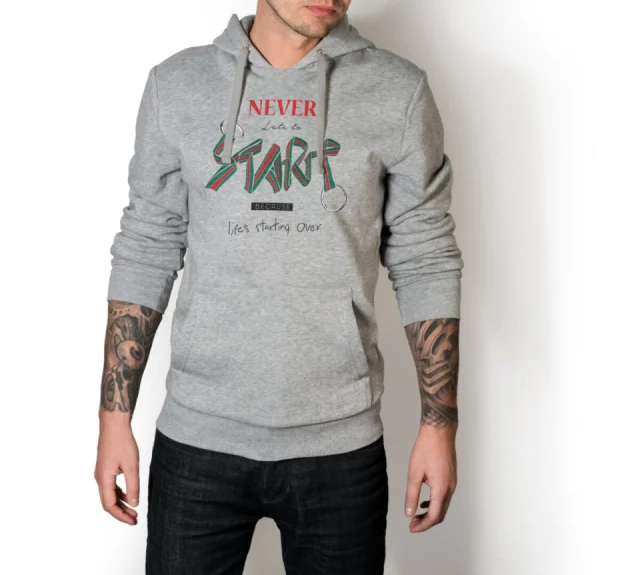 Never Late To Start Because Life`s Starting Over T Hoodie Sweatshirt Training