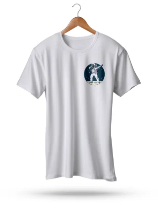 Dabbing Astronaut Chest Print T-Shirt