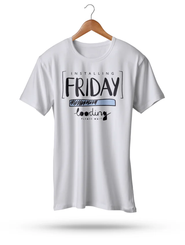 Friday Installing Loading Bar T-Shirt