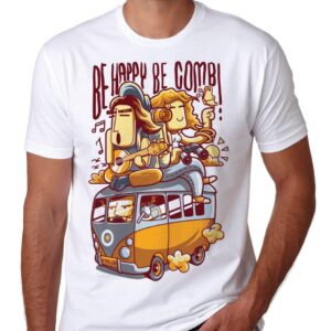 Combi Vw T Shirt Abduction Flying Saucers Mens S Printed Cumper Van Holiday Gift