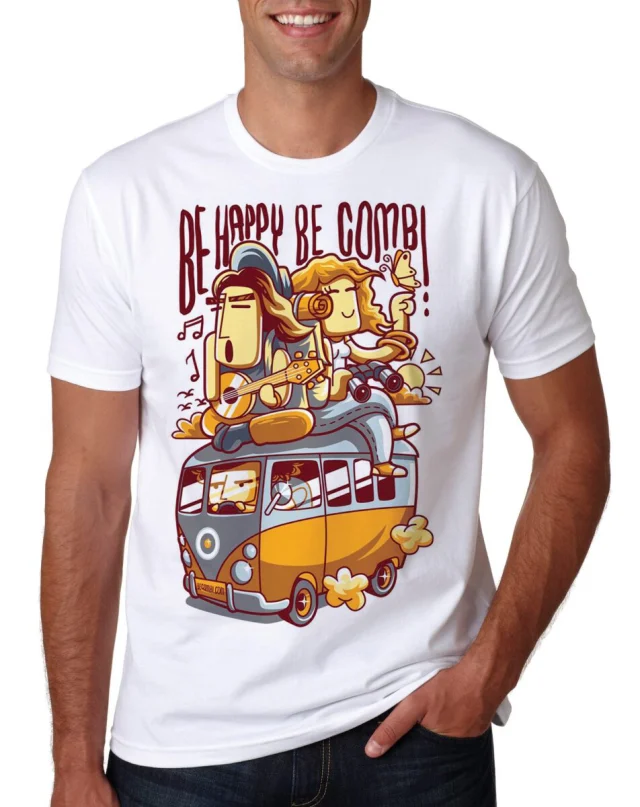 Combi Vw T Shirt Abduction Flying Saucers Mens S Printed Cumper Van Holiday Gift