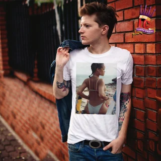 Rihanna T Shirt Celine Paris Wasted New Swag Unisex Tour Kanye Top Anti Music — alternate view
