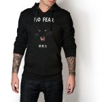 No Fear Panther T Hoddie Sweatshirt Unisexs Cat Japan Black Style Animal Ninja Black