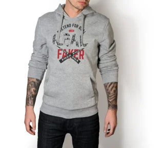 Predent for Real T Hoodie Sweatshirts White Faker Liar Hate See the real me