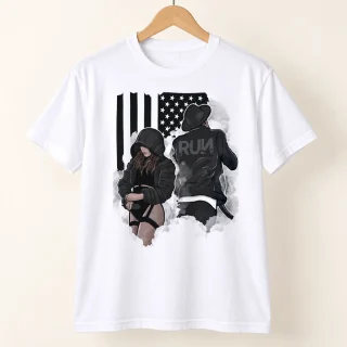 Jay-Z and Beyonce Flag Graphic T-Shirt