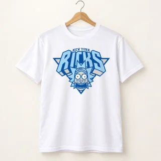 Rick Basketball Crest Graphic T-Shirt