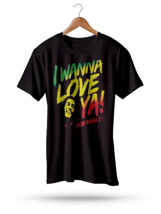 Bob Marley T Shirt I wanna Love You Reggae