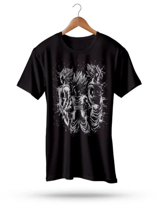 DragonBall T-Shirt Men Basic Black Little Goku