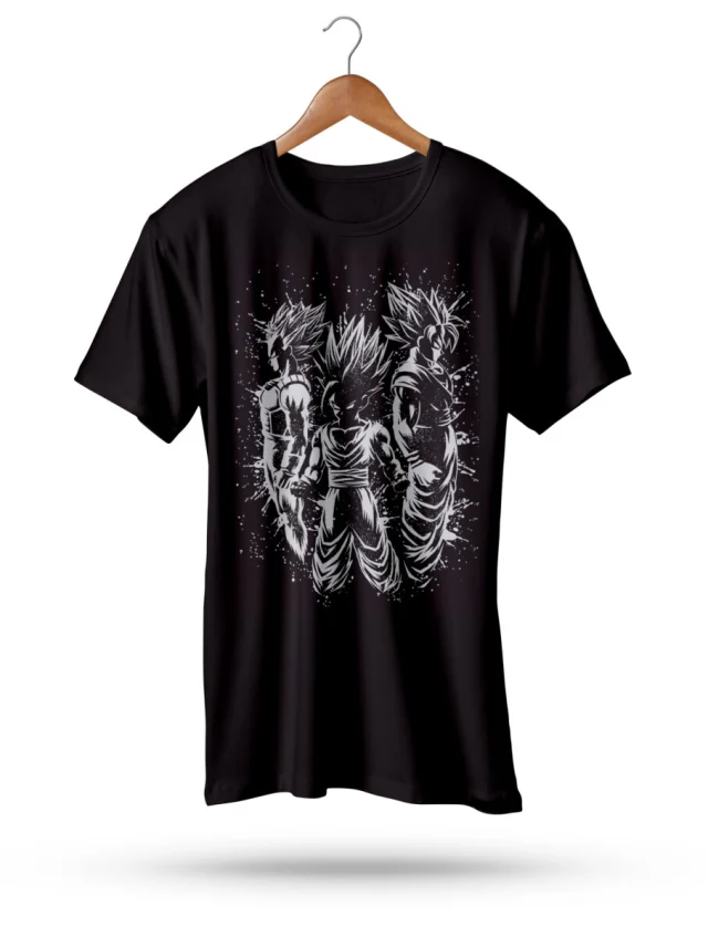 DragonBall T-Shirt Men Basic Black Little Goku