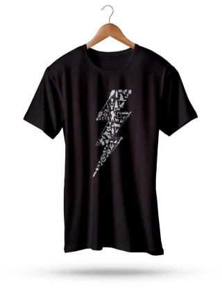 Firebolt T-Shirt Men's Harry Potter Gryffindor Banded Collar Short Sleeve