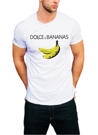Dolce & Banana T-Shirt For Vegan Funny Fashion Bananas Gift — alternate view