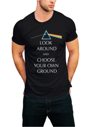 Funny Printed T Shirt for Men I Really Hate Monday Morning Black — alternate view
