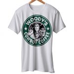 Woody Cowboy Coffee Tshirt Men Green Story Logo Toy