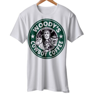 Woody Cowboy Coffee Tshirt Men Green Story Logo Toy