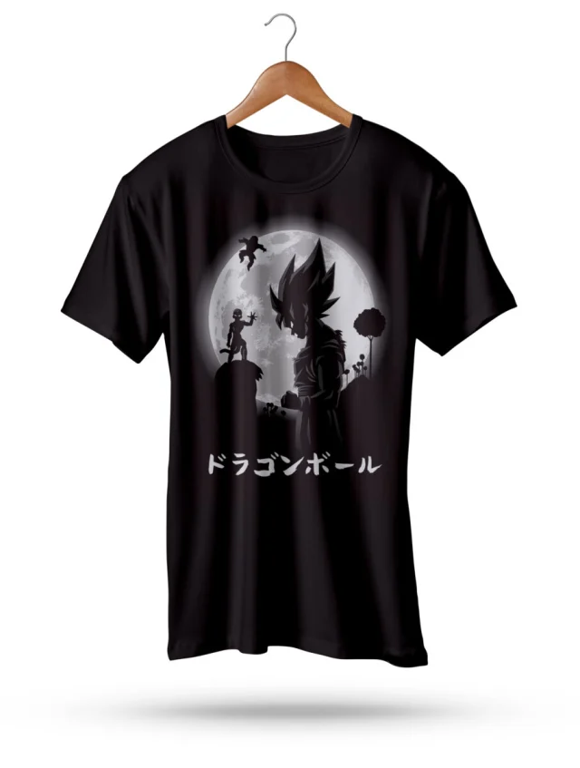Vegeta T Shirt for Men Dragon Ball Z Frieza Black Moon
