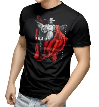 Religion Jesus T Shirt Belive in God Friend od Sinners — alternate view