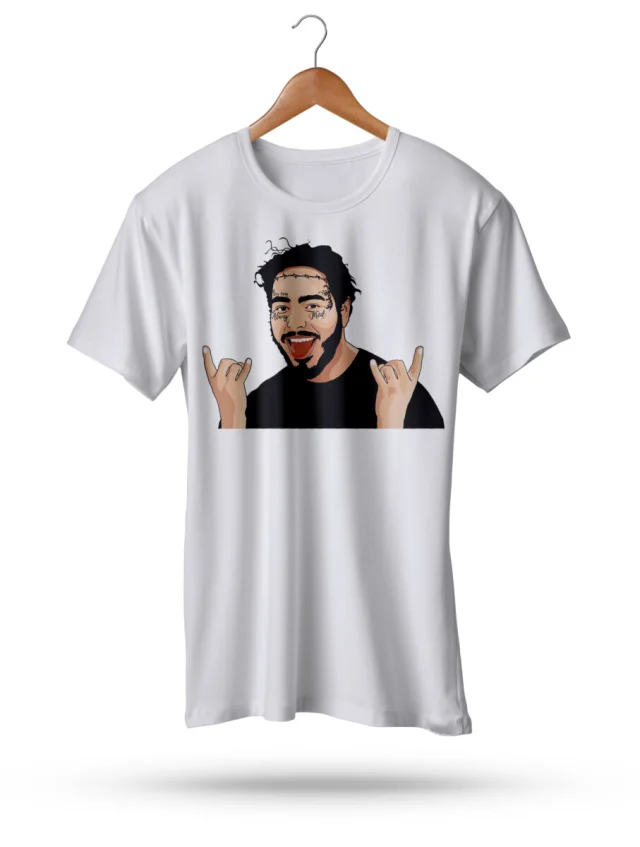 Post Melone Men's T-Shirt Classic Merch Rockstar Circle