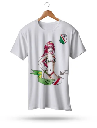 Legia Warszawa T Shirt White Warsaw Polish Patriotic